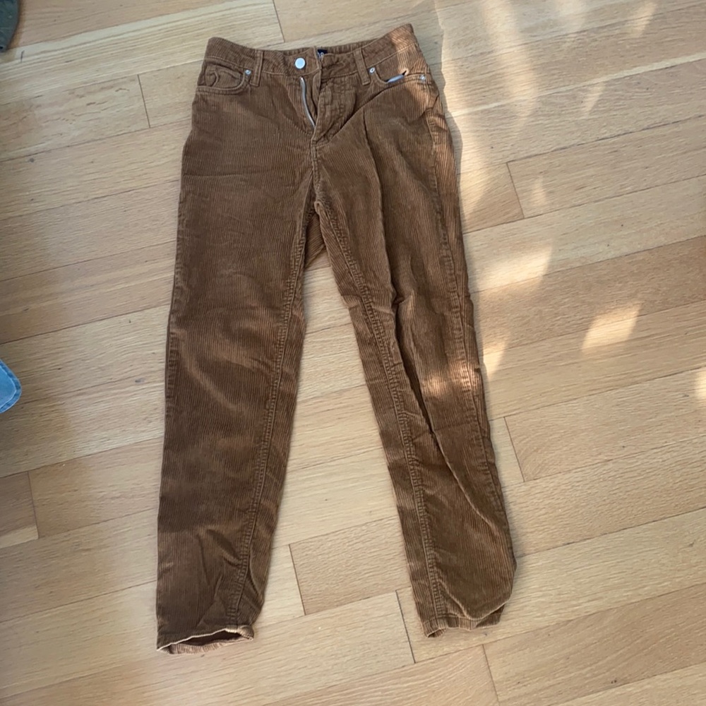 High Rise Mom Corduroy Pants